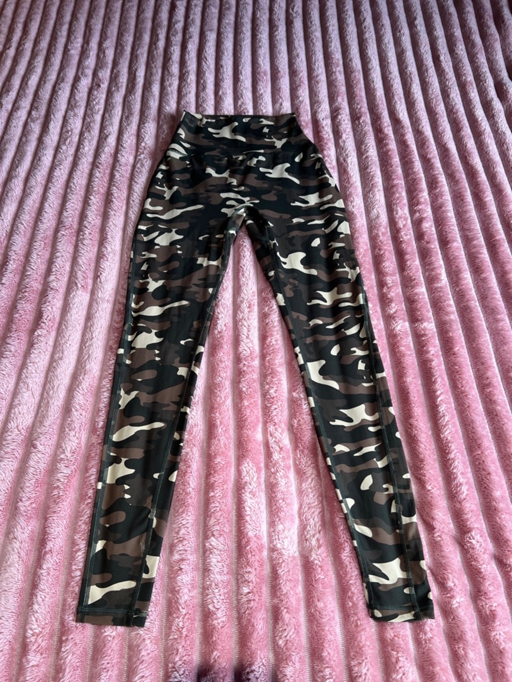 BuffBunny Camo Leggings - Brown/Black/Cream